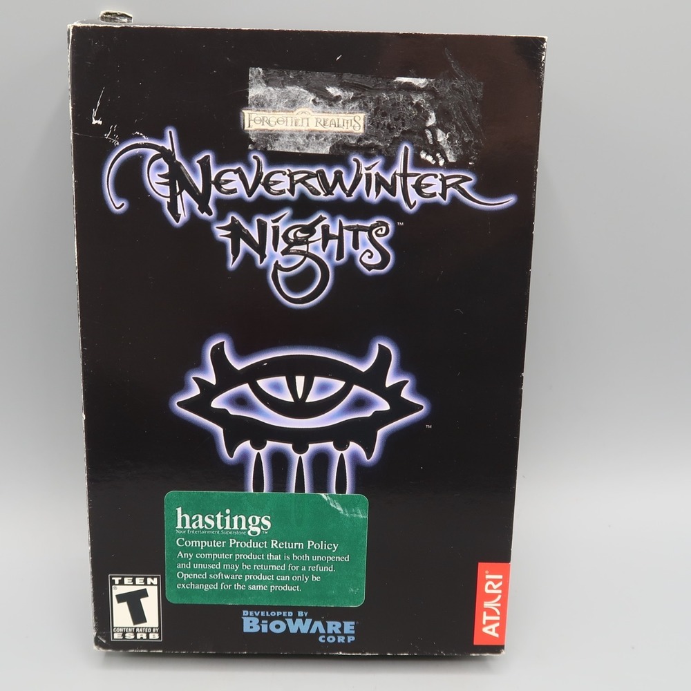 Neverwinter Nights Big Box PC CD-ROM Video Game RPG BioWare Cloth Map